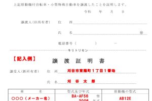 バイク譲渡証明書書き方でスムーズ取引！注意点と記入例公開